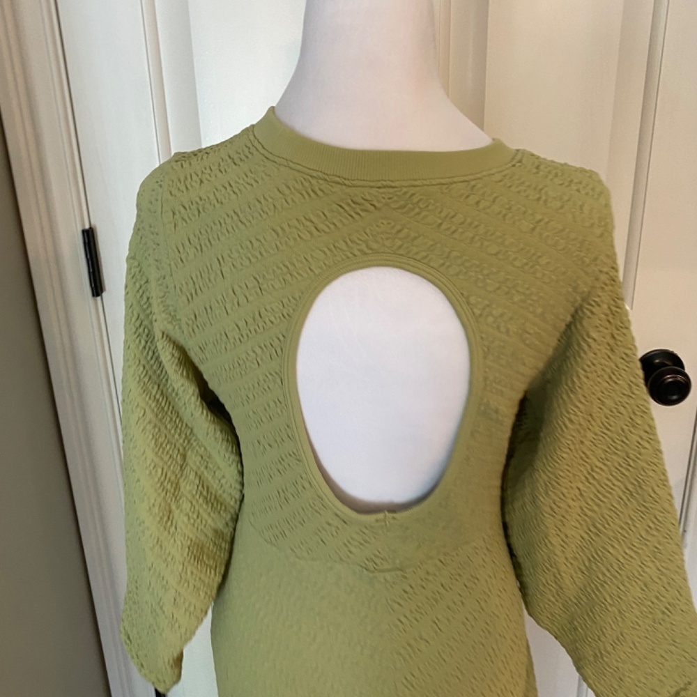 New! Free people Gabby Seamless Midi Dress Green nwot 33499 - Picture 9 of 14